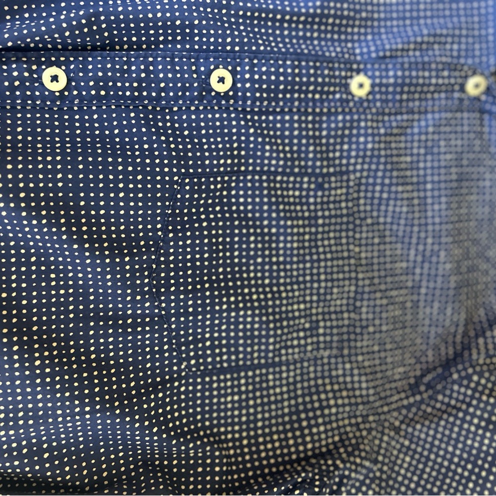 American Eagle Outfitters, Seriously Soft, Men’s Medium Tall, navy & white shirt - Picture 4 of 4